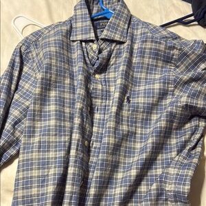 Polo by Ralph Lauren Men's Blue Plaid Shirt